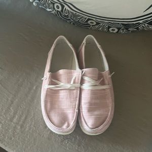 Pink Canvas Hey Dude Knock Off Shoes
